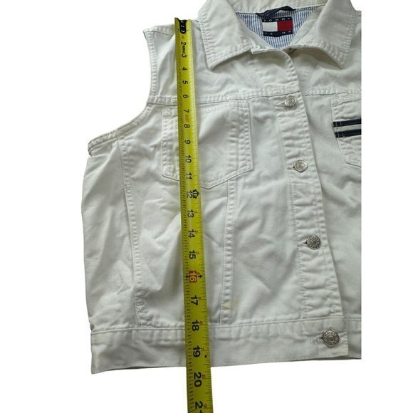 TOMMY HILFIGER VEST WHITE‎ SIZE XL | F1 - Picture 2 of 8
